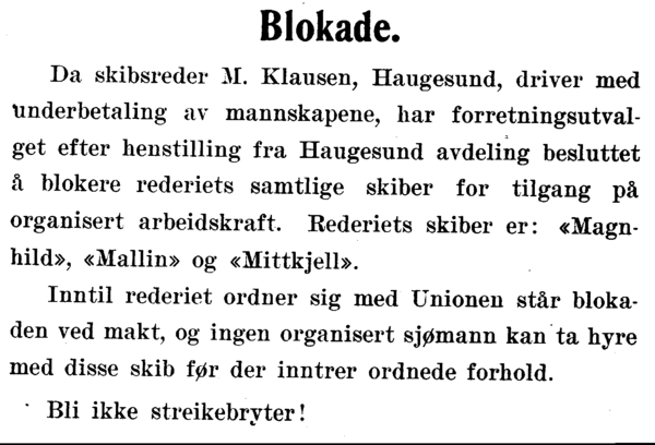 Blokade.