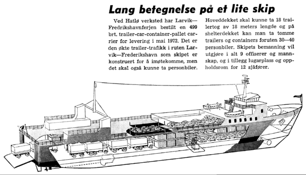 Lang betegnelse på et lite skip