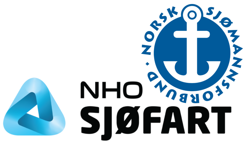 Logoene til NHO Sjøfart og Norsk Sjømannsforbund
