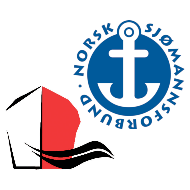 Logoene til Kystrederiene og Sjømannsforbundet