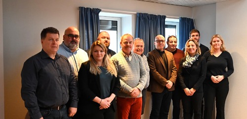 Gruppebilde av Norsk Sjømannsforbunds forhandlingsdelegasjon